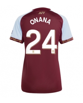 Billige Fotballdrakt Aston Villa Amadou Onana #24 Replika Hjemmedrakt Dame 2025-26 Kortermet Billige Fotballdrakt Aston Villa Amadou Onana #24 Replika Hjemmedrakt Dame 2025-26 Kortermet